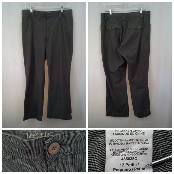 Lee Pants - Lee womens pants Size 12P Medium brown Lee comfort